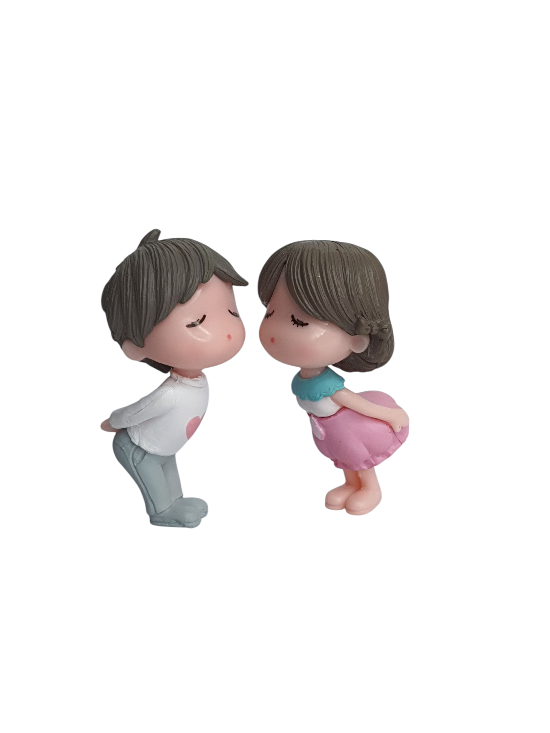 Kissing Couple - Couple Miniature - Decorative item for Home Décor - Back Garden Nursery