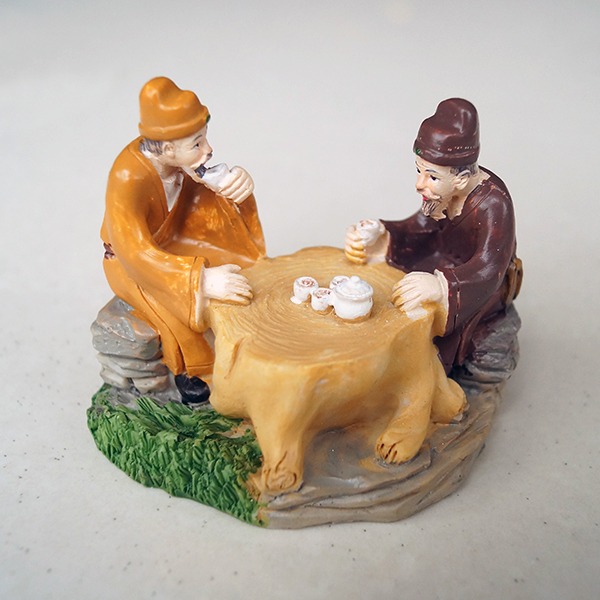 Miniature Drinking Tea Fairy Garden Ornament - Back Garden Nursery