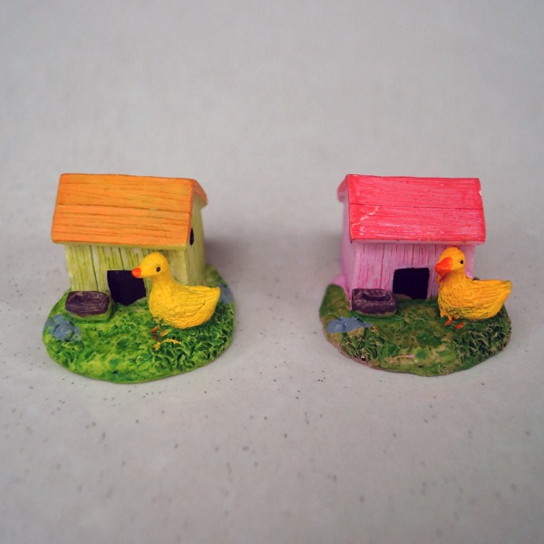 Mini Hut with Duck Fairy Dollhouse Accessories 1Pc - Back Garden Nursery