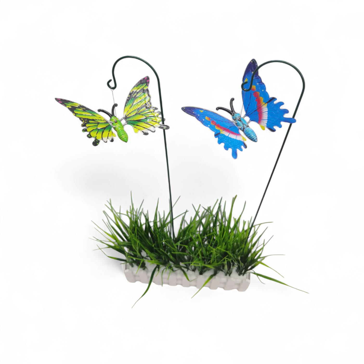 Set of 2 Butterfly Hanging Garden Stake - Back Garden Nursery
