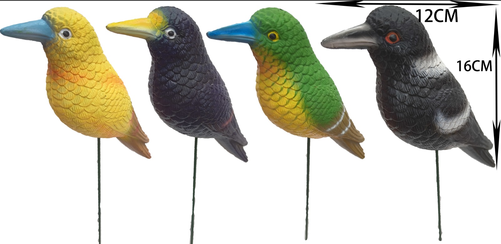 Bird Garden Stake (Set of 4) - Back Garden Nursery