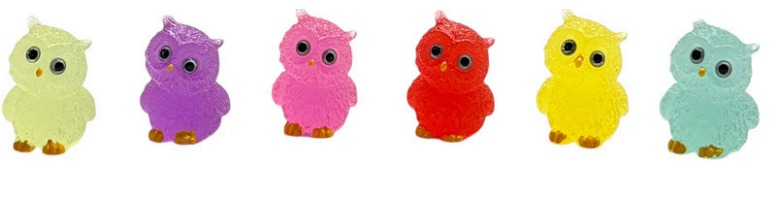 Mini Glow Textured Owl Decorative Figurine - Back Garden Nursery