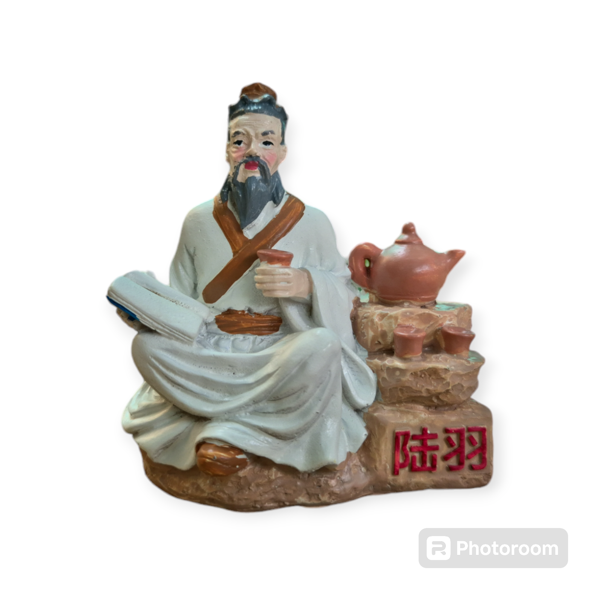 Chinese Men with Tea / Garden Miniature - Back Garden Nursery