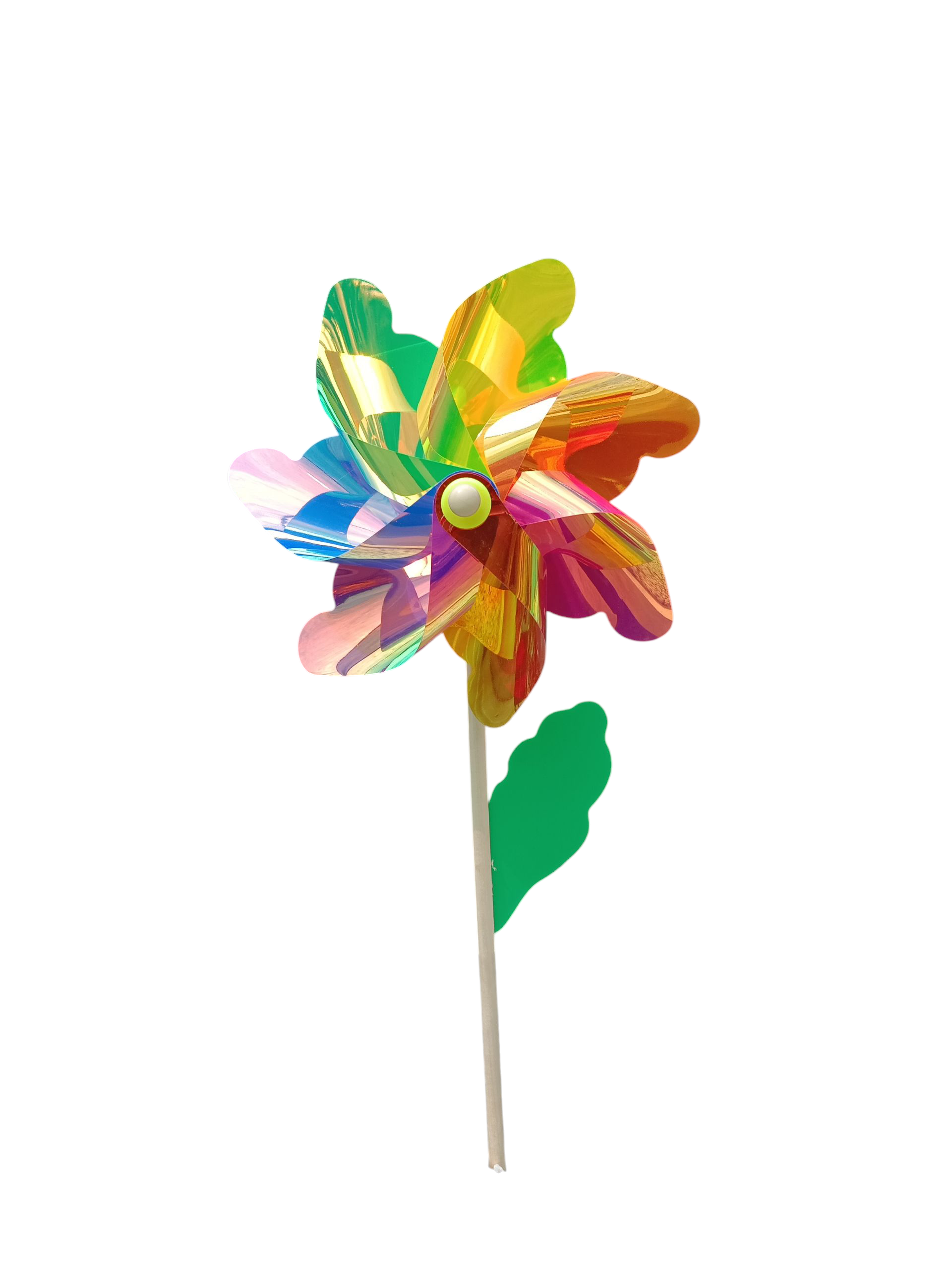 Set of 4 Multicolor Flower Garden Windmill - Back Garden Nursery
