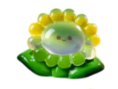 Mini Glow Smiling Flower Decorative Figurine - Back garden Nursery