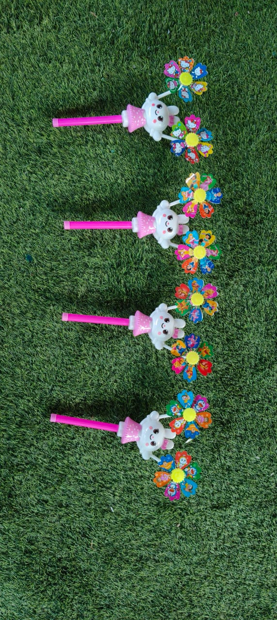 (F) Flower windmill with Toy-Decorative Garden Ornament- Back Garden Nursery
