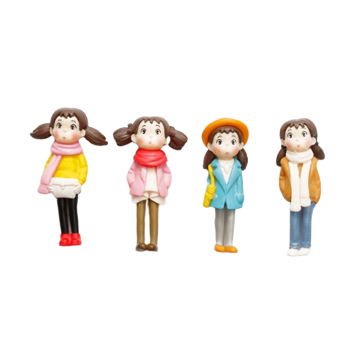 Girl set  Fairy Garden Toys set of 4 - Back Garden Nursery