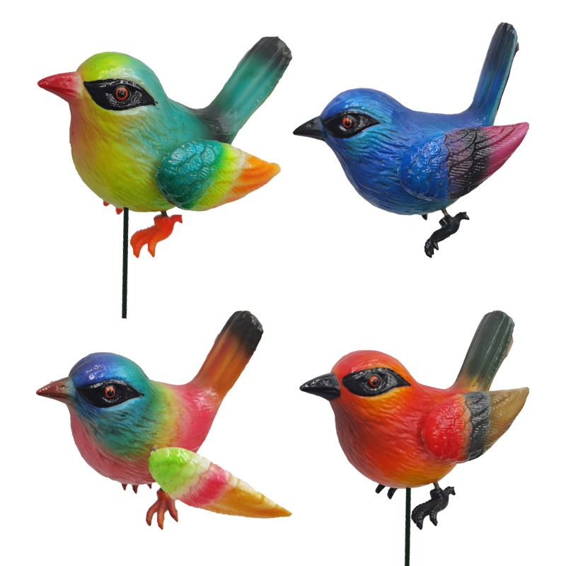 Bird Garden Stake (Set of 4) - Back Garden Nursery