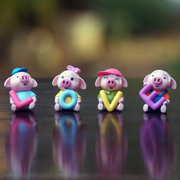 Pig Love Set Miniature Garden - Back Garden Nursery