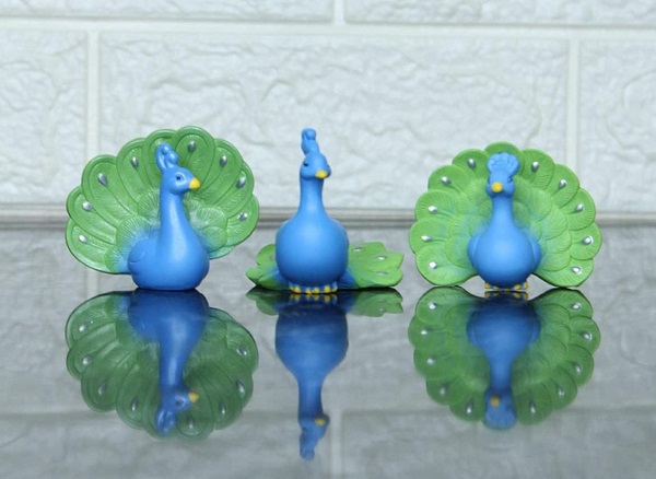 Peacock Animal Fairy Garden Miniature (set of 3)- Back Garden Nursery