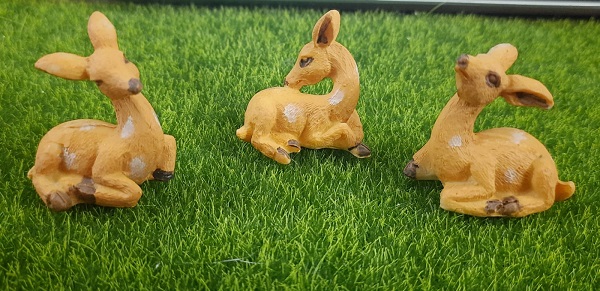 New Sitting Deer Miniature (Set of 3) - Back Garden Nursery