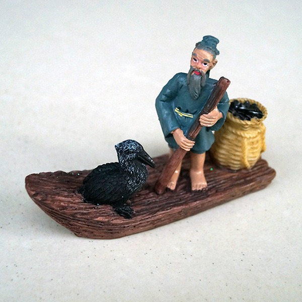 Miniature Boat man Fairy Garden Ornament - Back Garden Nursery