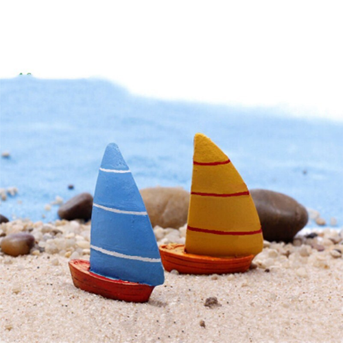 Sailing Boat Fairy Miniature set of 2 - Back Garden Nursery