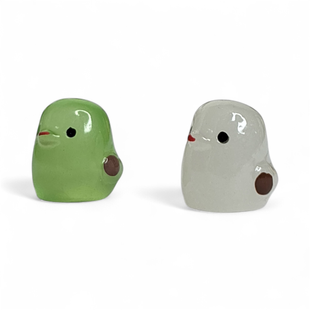 Mini Bird Resin Miniature - Colourful Glow In Dark- Back Garden Nursery