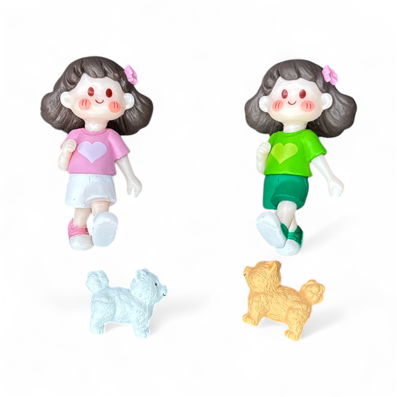 1Girl with 1Dog Miniature - Decor Set for Home & Garden - Back Garden Nursery