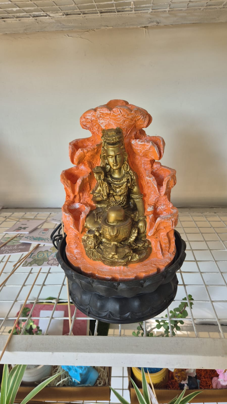11" inch SHIVJI Tabletop Waterfall Fountain Indoor Decoration Perfect for home and garden decor, Great for Gifts.