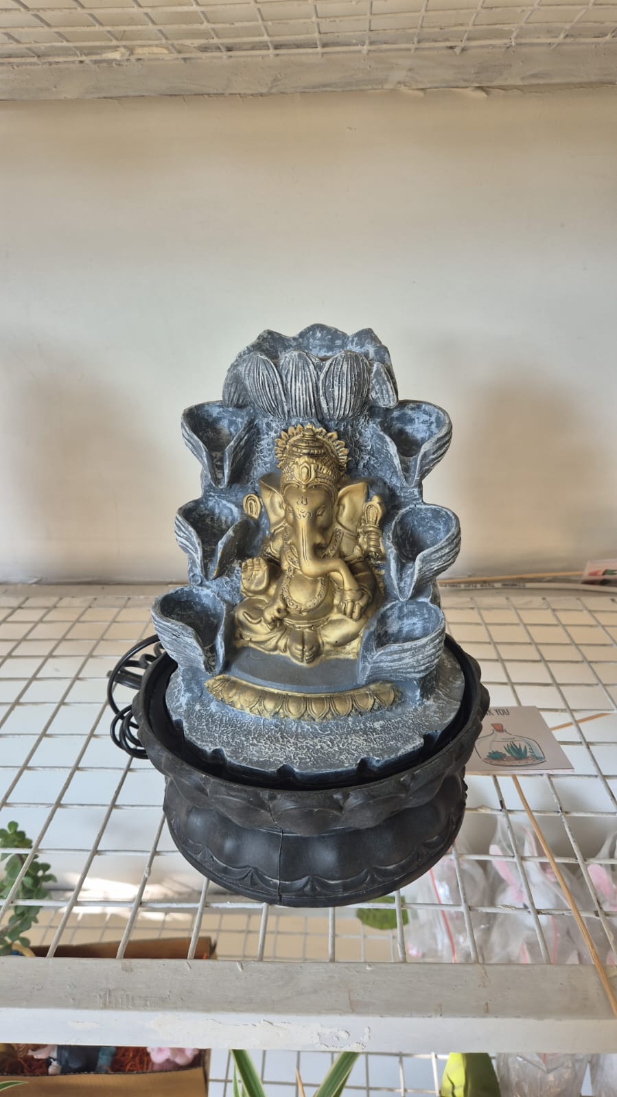 11" INCH GANESH JI Indoor And Outdoor Water Fountain- Tabletop For HOME & GARDEN DECOR