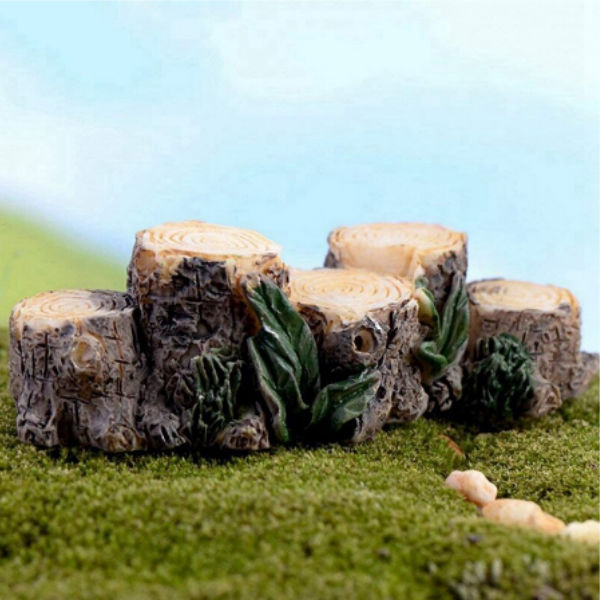 5 Step Stump Miniature Garden Accessories- Back Garden Nursery
