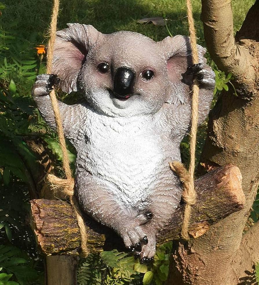 Cute Baby Koala Swing Garden Décor for Indoor & Outdoor - Back Garden Nursery