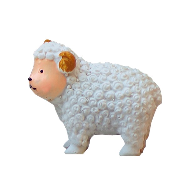 White Sheep Animal Fairy Garden Ornament - Back Garden Nursery