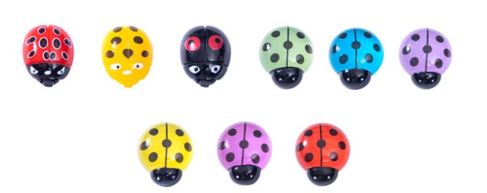 Mini Glow Ladybug Decorative Figurine - Back Garden Nursery