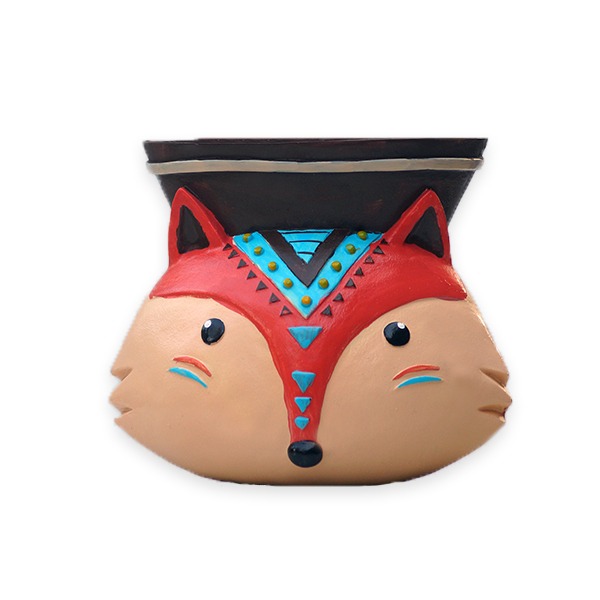 Indoor / Outdoor Boho Fox Face Planter- Back Garden Nursery