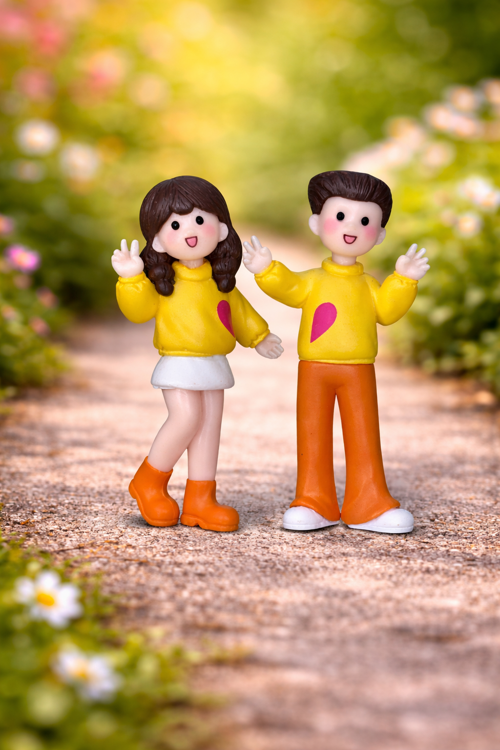 Cute Couple Miniature Decor for Home & Garden - Back Garden Nursery