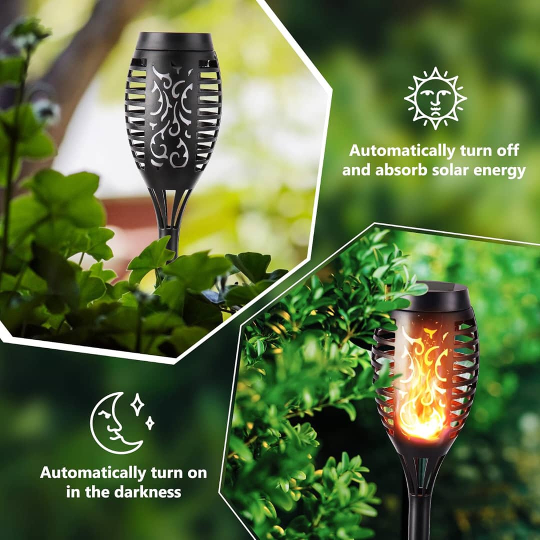 Solar Flame Torch Garden Light - Back Garden Nursery