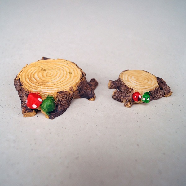 Tree Stump Fairy Garden Ornament - Back Garden Nursery