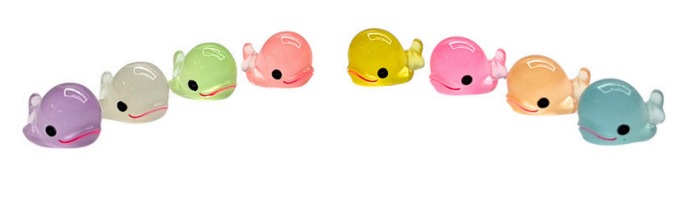 Mini Glow Whale Decorative Figurine - Back garden Nursery