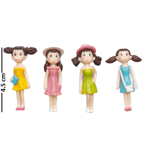 Summer Girl Set Fairy Garden set of 4 - Back Garden Nursery