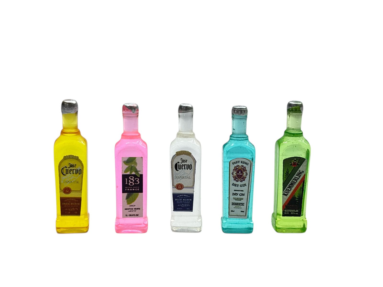 Decorative Tequila & Gin Bottle Miniature for Crafts & Display - Back Garden Nursery