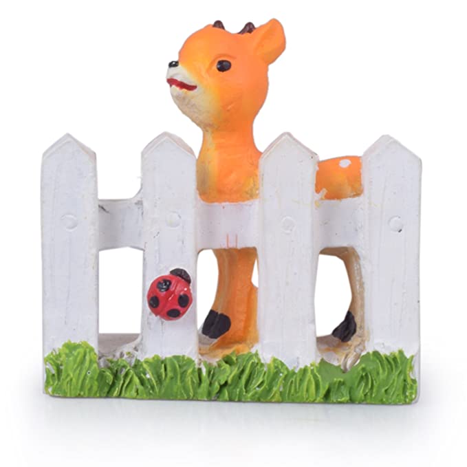 Resin Deer with Fence - Back Garden Nursery