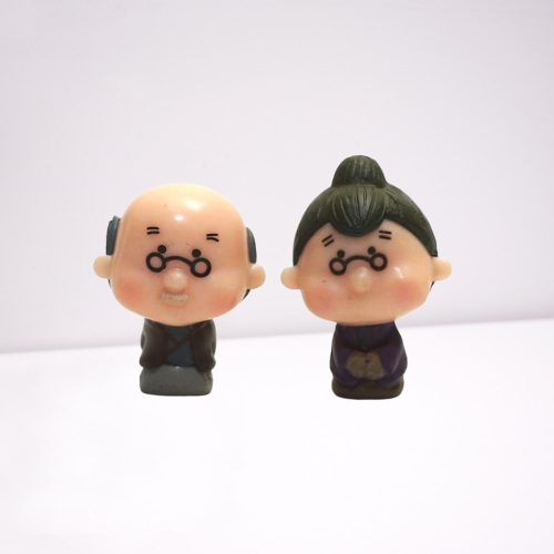 Grand Parents Couple Fairy Garden Miniature Toys - Back Garden Nursery