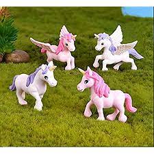 Unicorn for Miniature Garden (Set of 4) - Back Garden Nursery