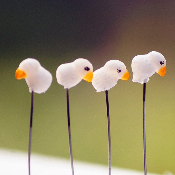 Pin Toys (Chicks) Pot Decoration Accessories set of 4 - Back Garden Nursery