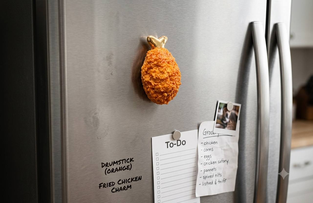 "Finger-Lickin' Good" Magnetic Decor, Fridge magnet
