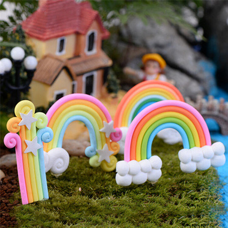 Rainbow Fairy Garden Prop (Set of 4) - Back Garden Nursery