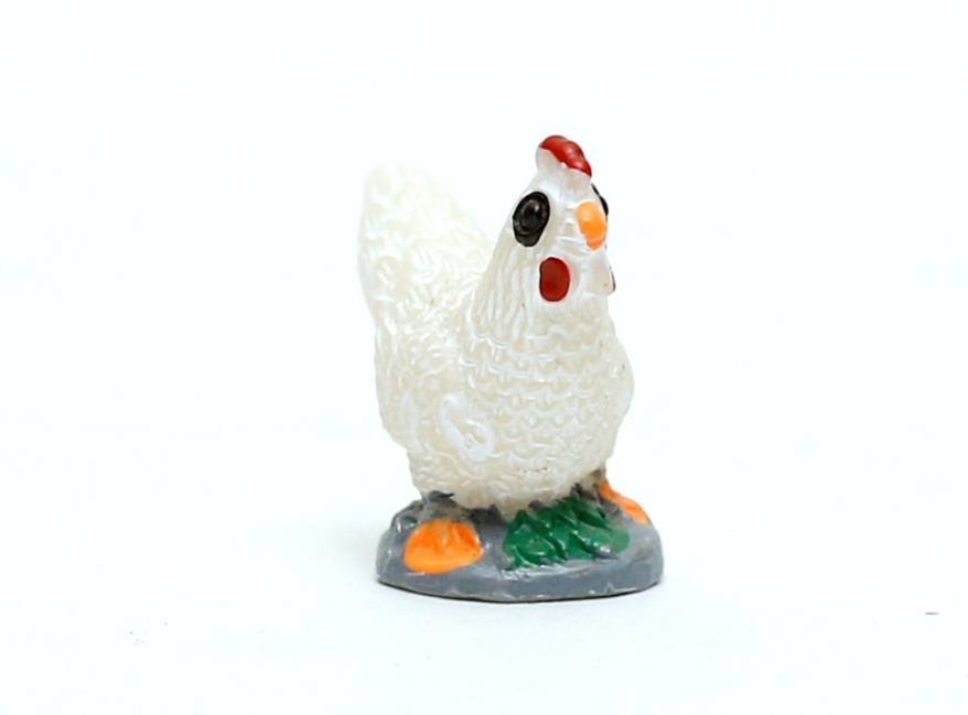 Miniature White Chicken Mini Garden Stuff - Back Garden Nursery