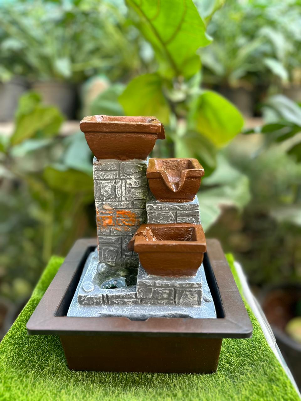 10" INCH Indoor Tabletop Fountain Water Fountain FOR HOME & GARDEN DECOR.