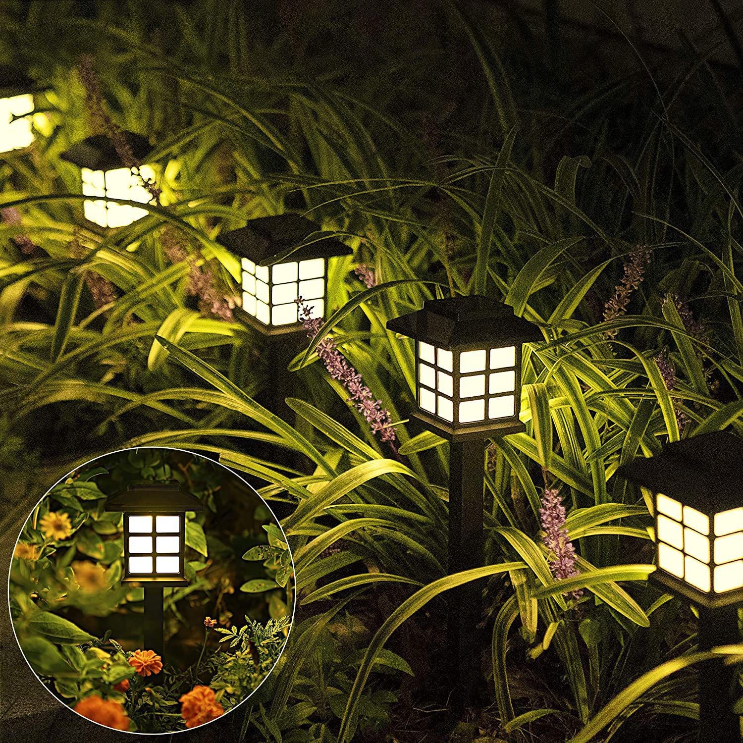 Solar LED Lantern Garden Pathway Light - Back Garden Nursery