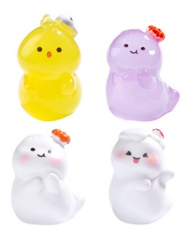 Glow Mini Ghost Miniature Figurines - Back Garden Nursery