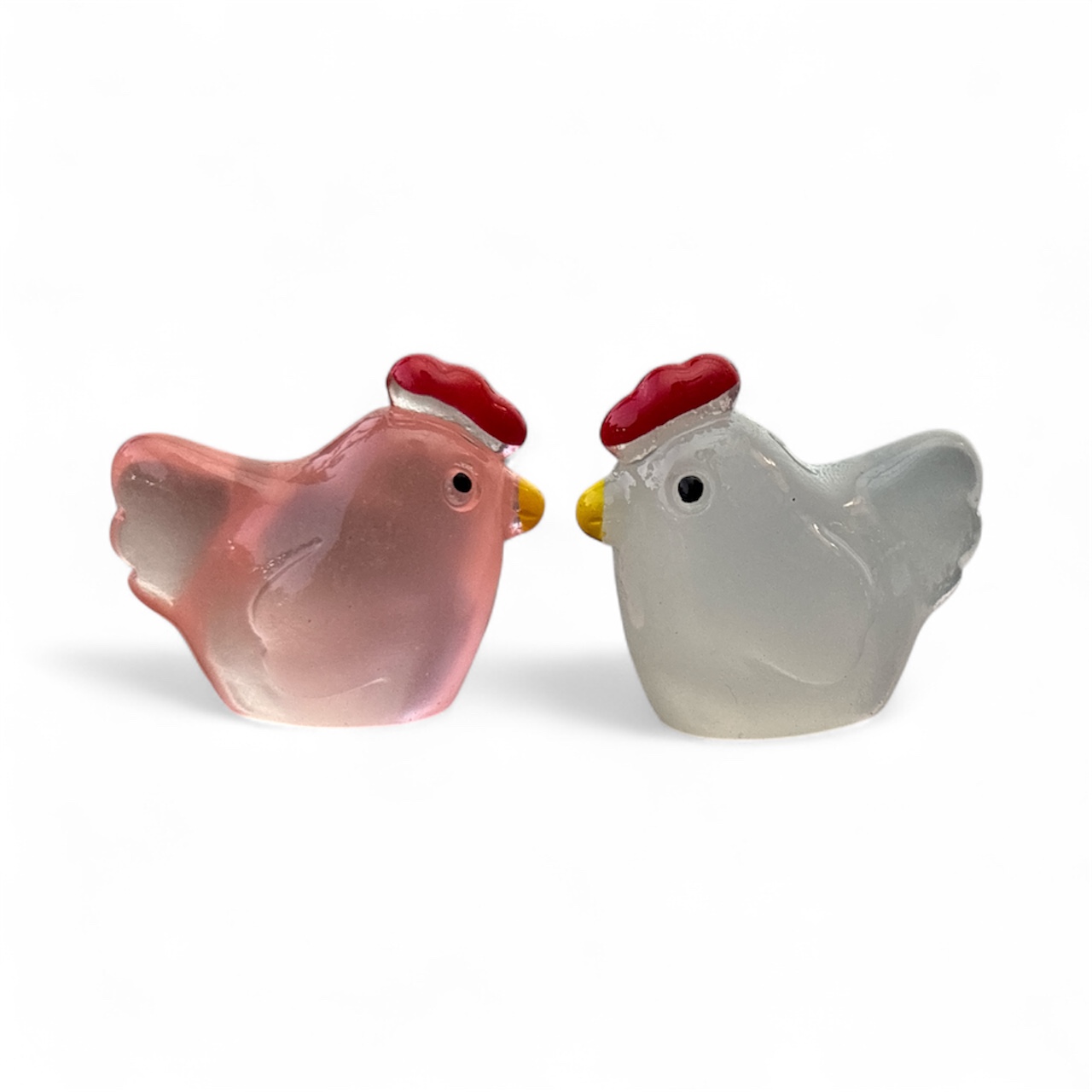 Mini Glow Hen Set- Colourful Glow In Dark- Back Garden Nursery