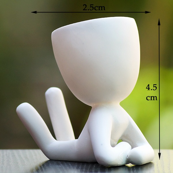 Decorative Resin Laying Yoga Planter - Back Garden Nursery