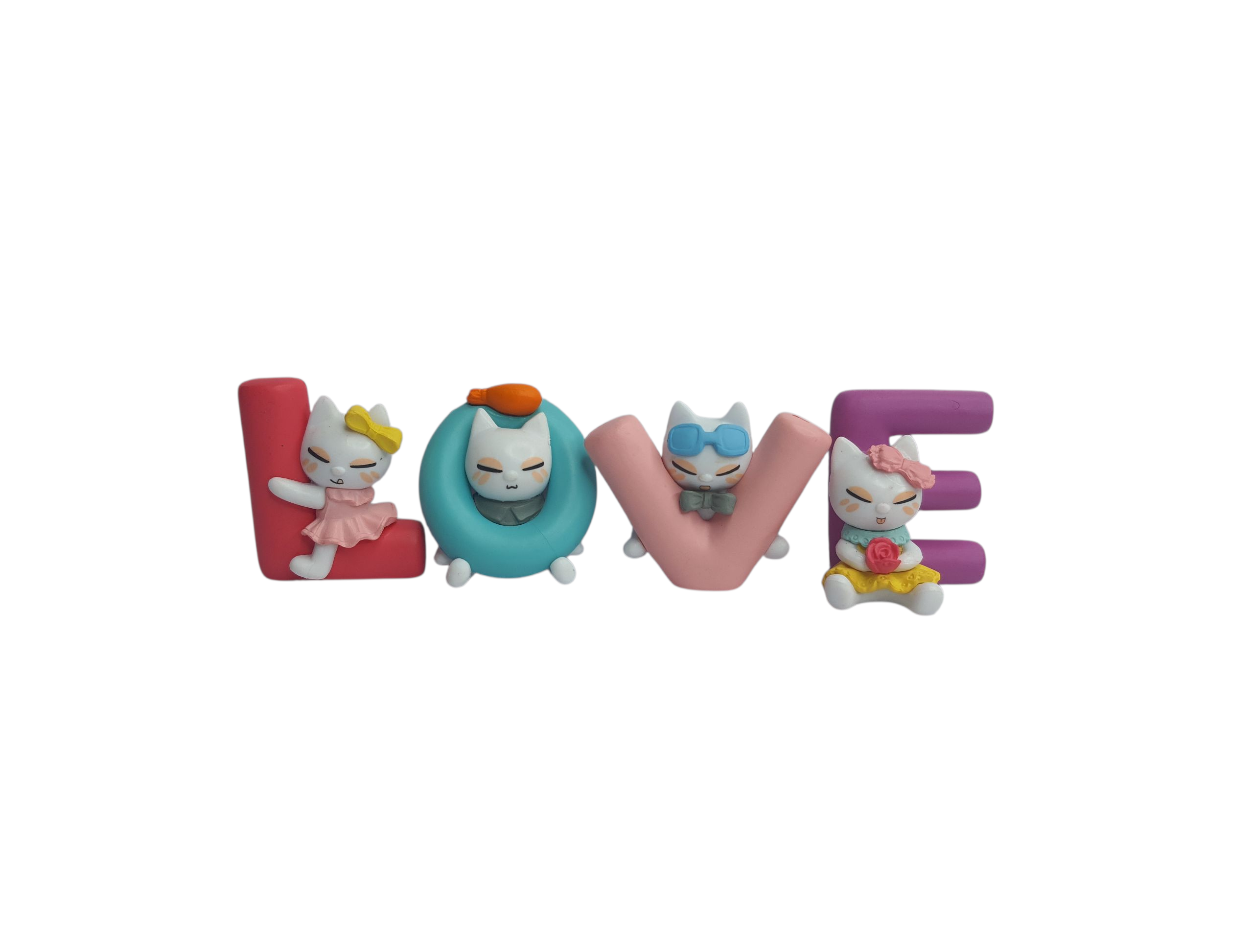 Cat LOVE Letter Miniature – LOVE Set - Back Garden Nursery