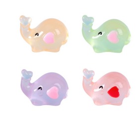 Mini Glow Heart Elephant Miniature - Back Garden Miniature