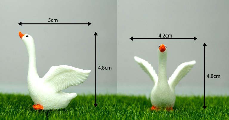 Swan white fairy garden miniature 1Pc - Back Garden Nursery