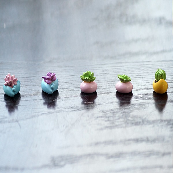 Flower Pot Miniature Set / Garden Home Decoration - Back Garden Nursery