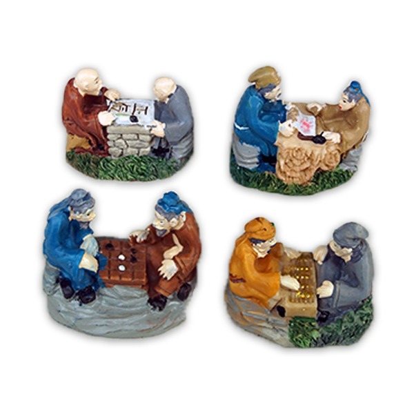 Miniature Playing People ,Man (Leisure Time) Garden Landscaping Ornament 1 Pc - Back Garden Nursery